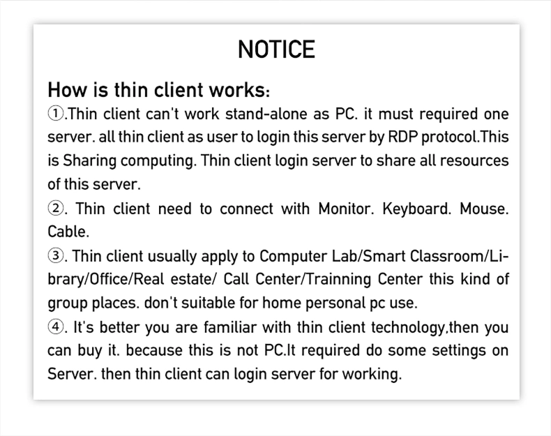 Arm Computer Box Zero Client All Winner A20 Support Rdp